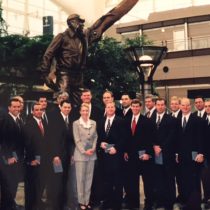 My airline pilot new hire class of Nov 2, 1998! A toast to these extraordinary men for their professionalism and jobs well done – may we have many more years ahead to continue aviating together!
