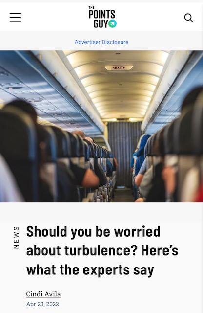 You are currently viewing Turbulence – What You Should Know – Captain Laura with The Points Guy Team