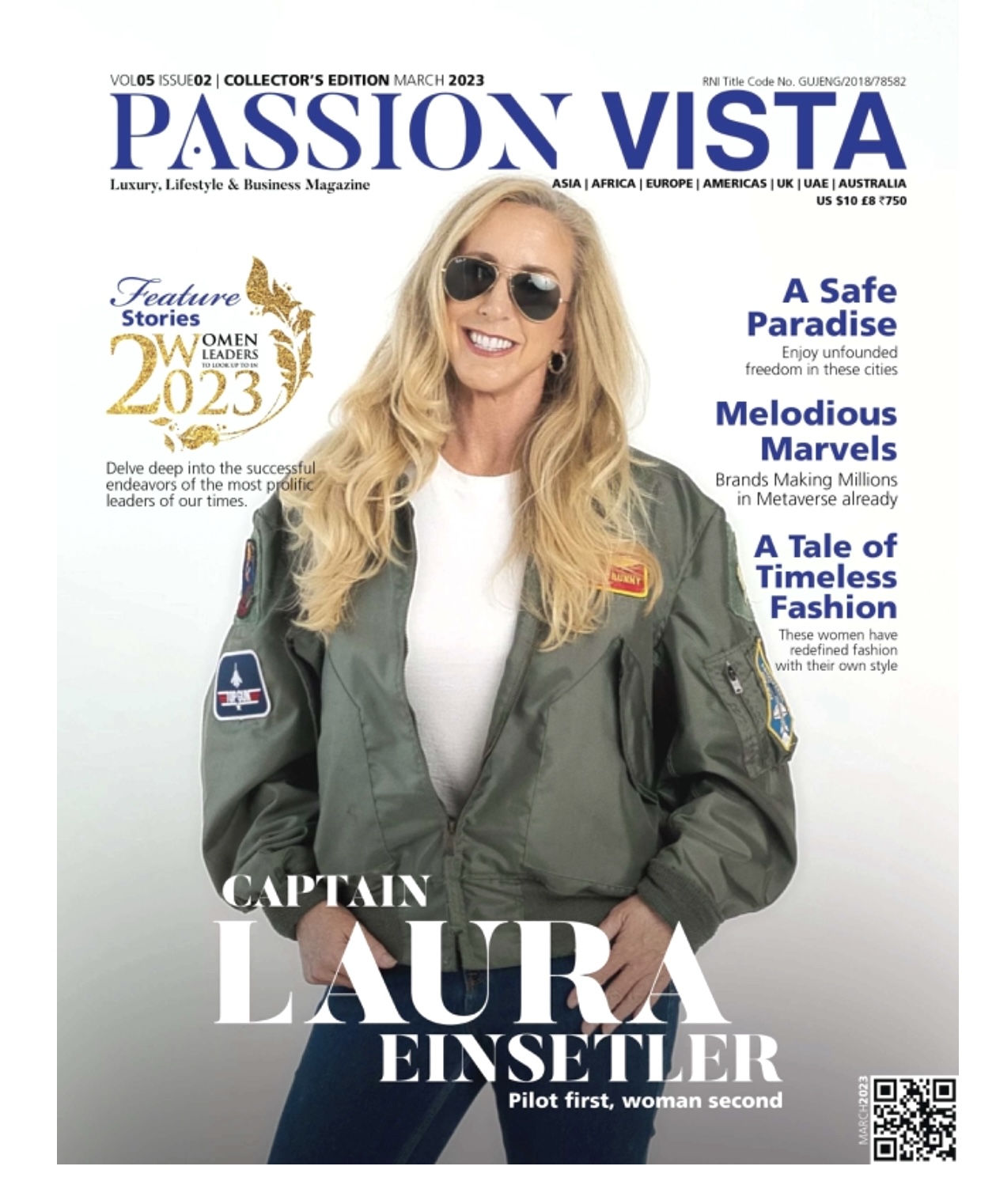 You are currently viewing Captain Laura with Passion Vista Magazine – Women Leaders to Look Up to in 2023!